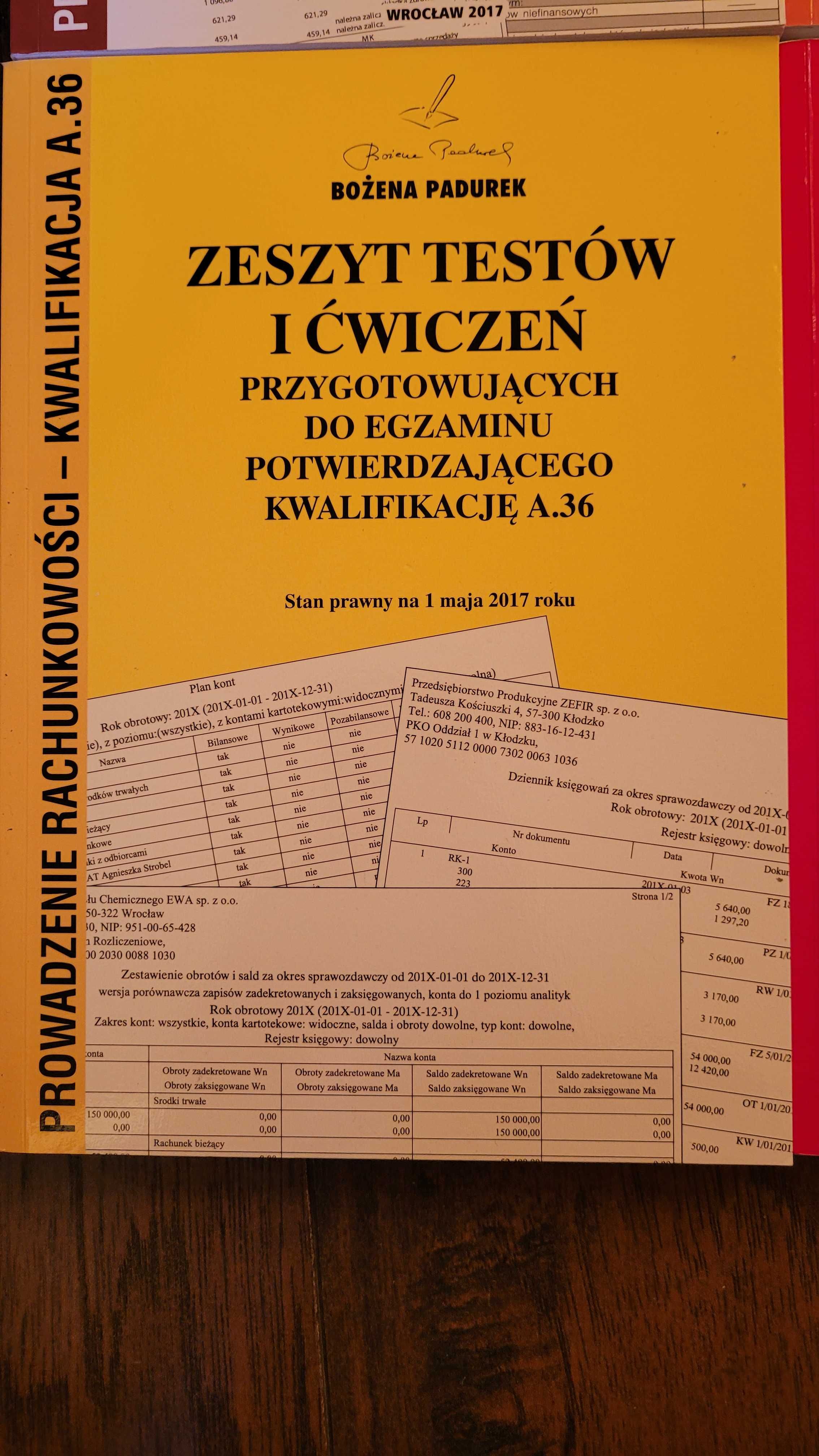 Ksiażki nieużywane technik rachunkowości