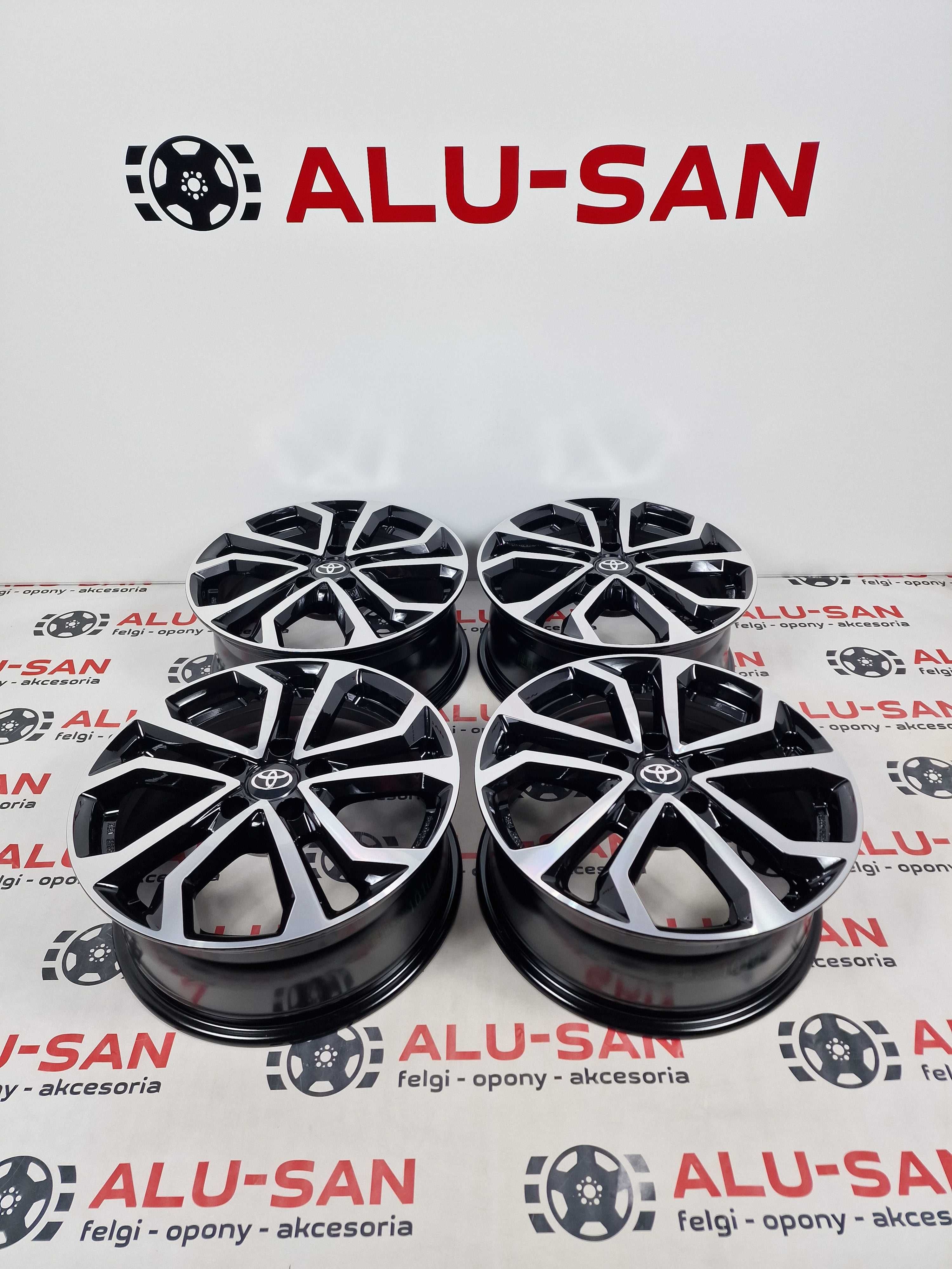 NOWE alufelgi TOYOTA 17" 5x114,3 Auris Corolla RAV-4 Previa - Czarne