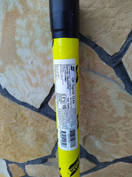 Drut spawalniczy TIG OK Tigrod ESAB  12.64 1,6, 2,0, 2,4, 3,2 mm 5 kg