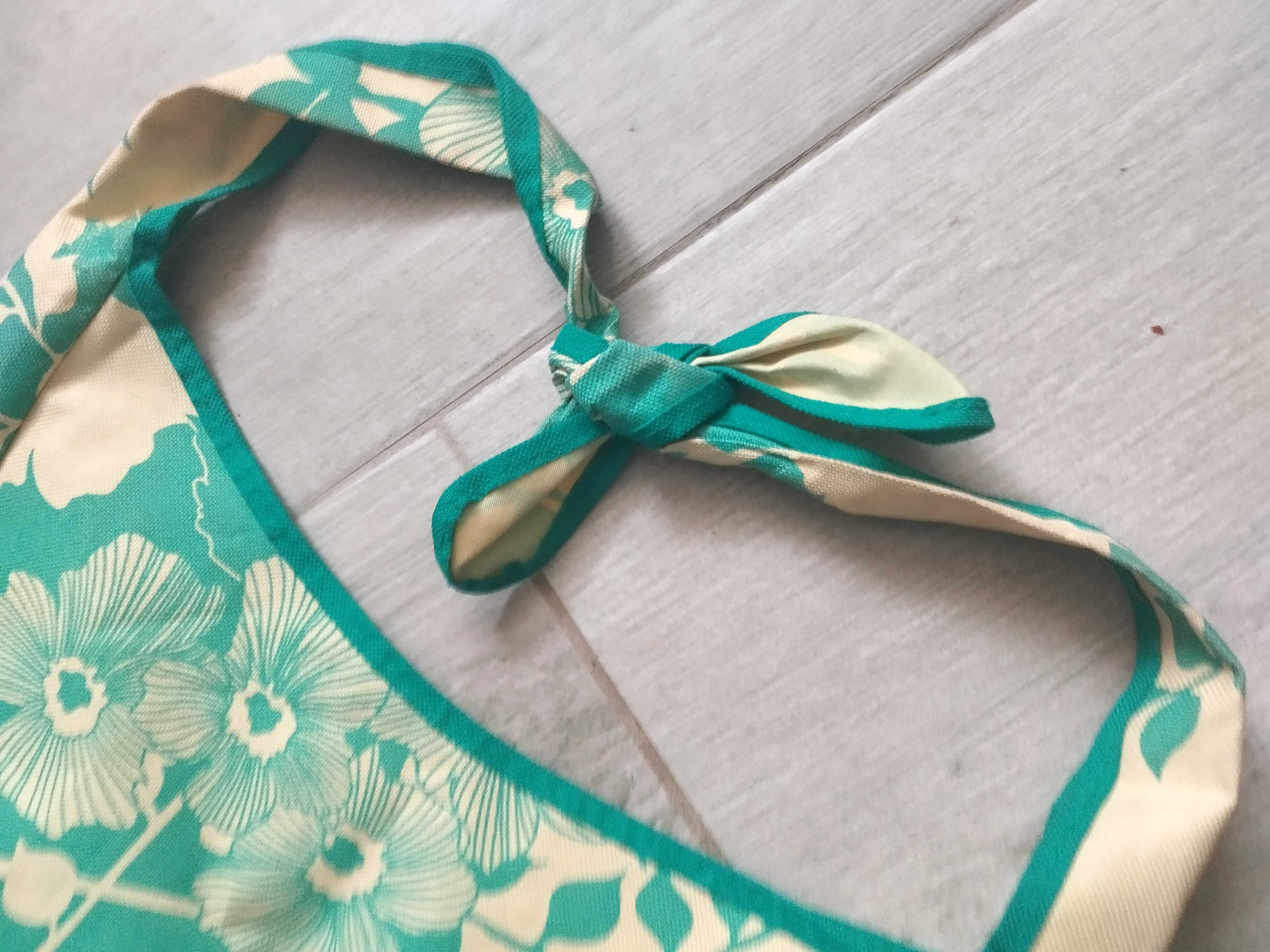 Torebka plażowa HM H&M duża ok. 30 x 30 cm torba na ramię wiązana
