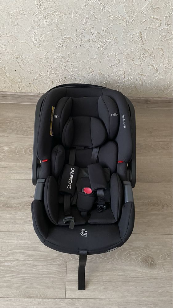 Автокрісло дитяче El Camino i-KEEP ME 1186 Melange Jet Black