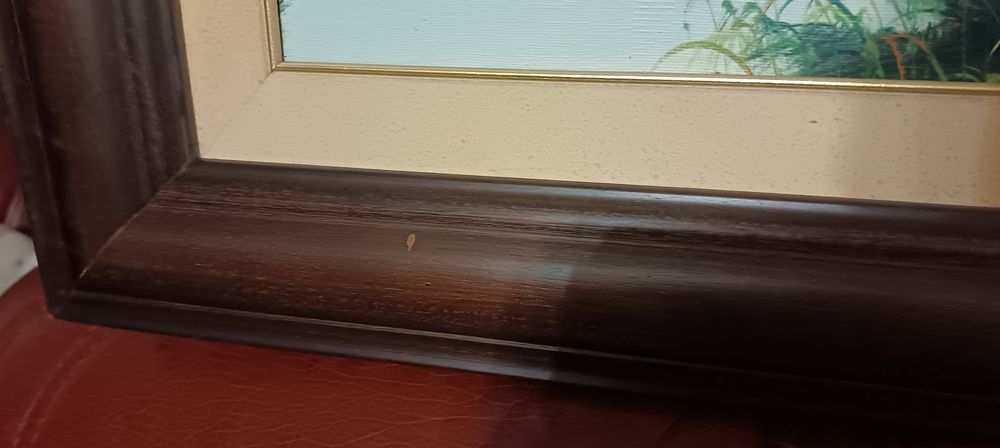 Quadro com paisagem da natureza de 1,50m x 0,8 m, em muito bom estado