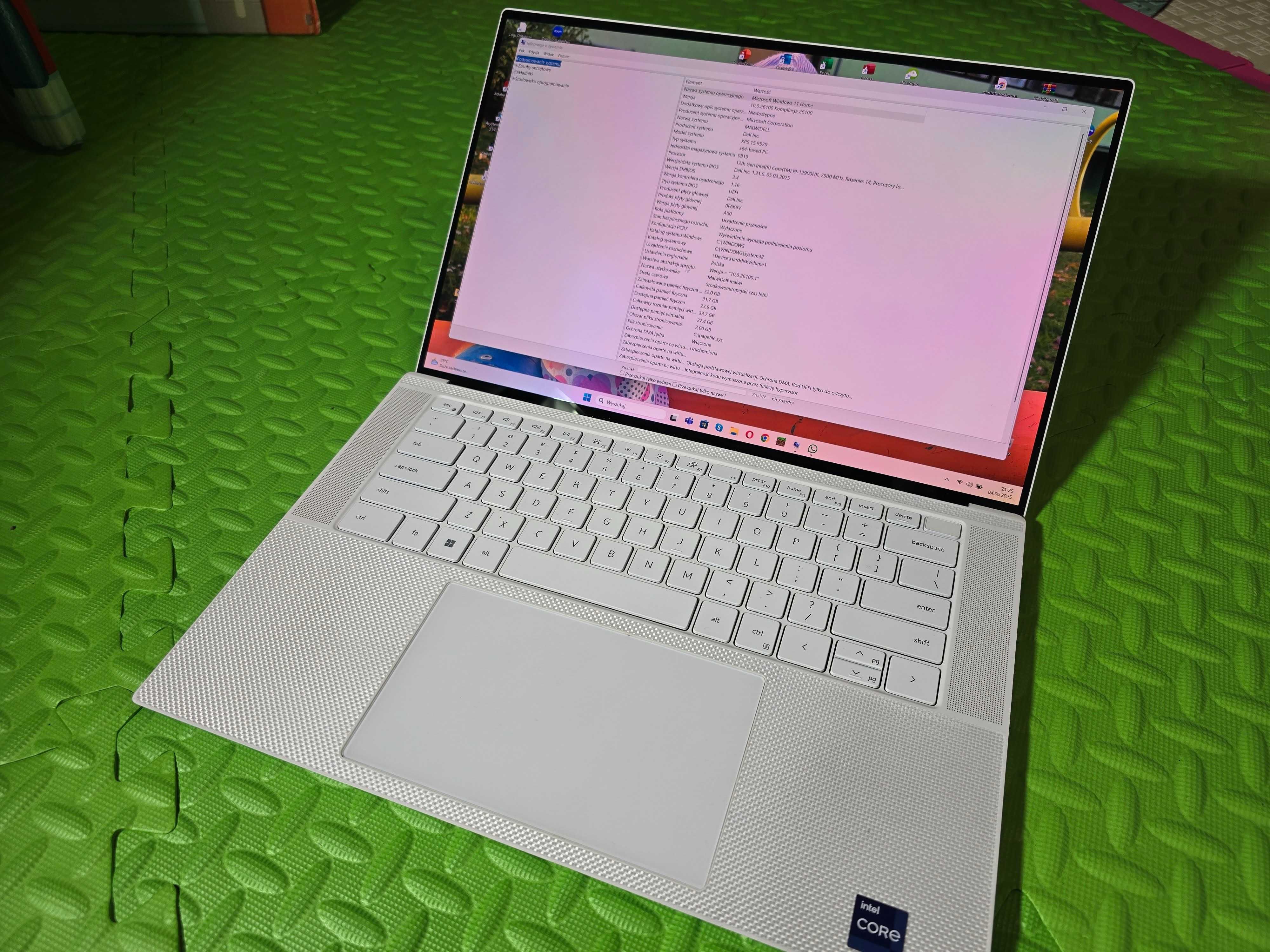 Aluminiowy DELL XPS 9520 i9-12900HK 32RAM RTX 3050Ti 3,5K dotyk W11
