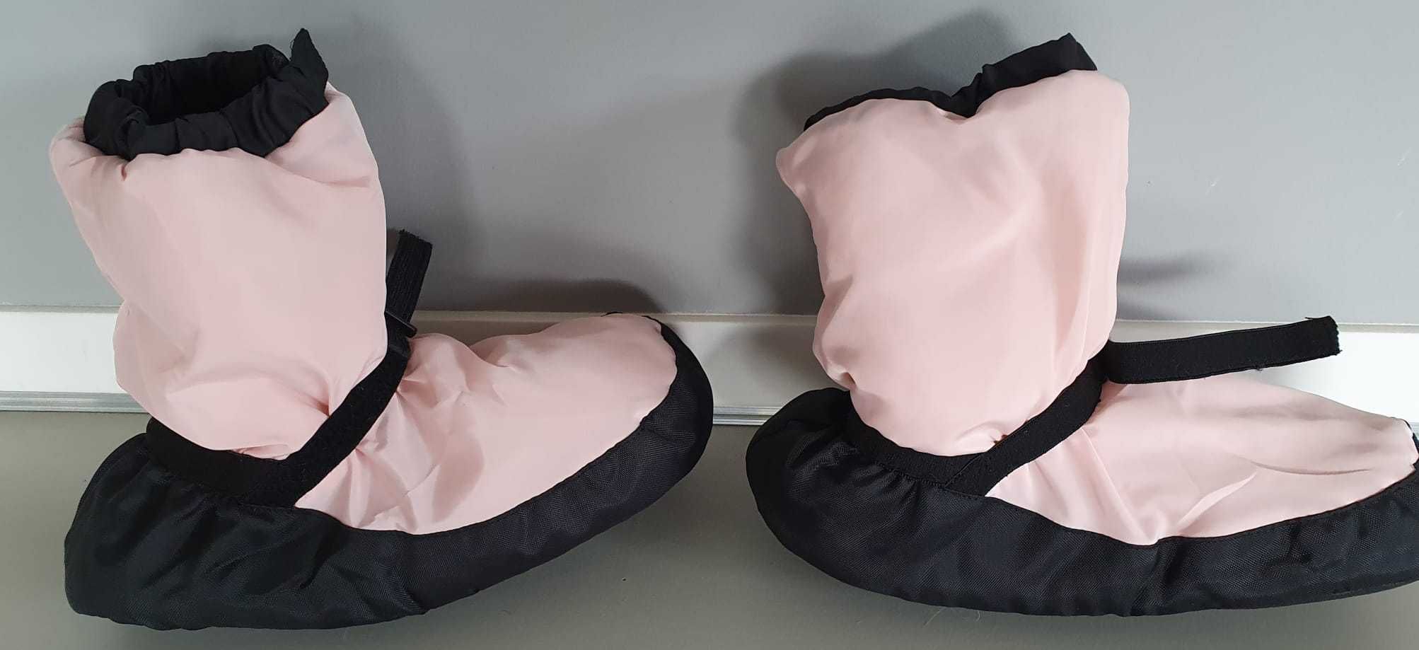 ciepłe buty baletowe -kolor różowy, rozm  L