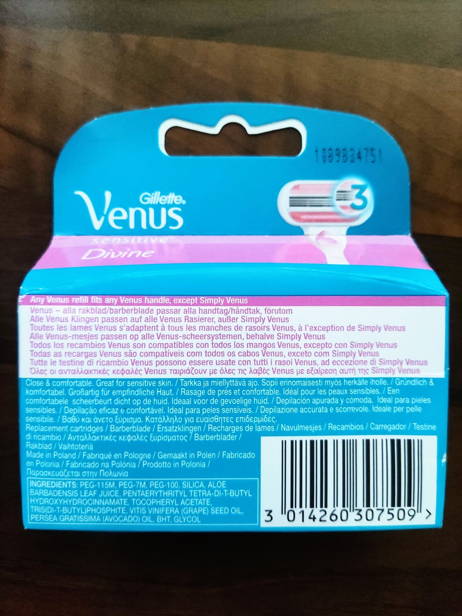 Gillette Venus Divine Sensitive ostrza 4szt