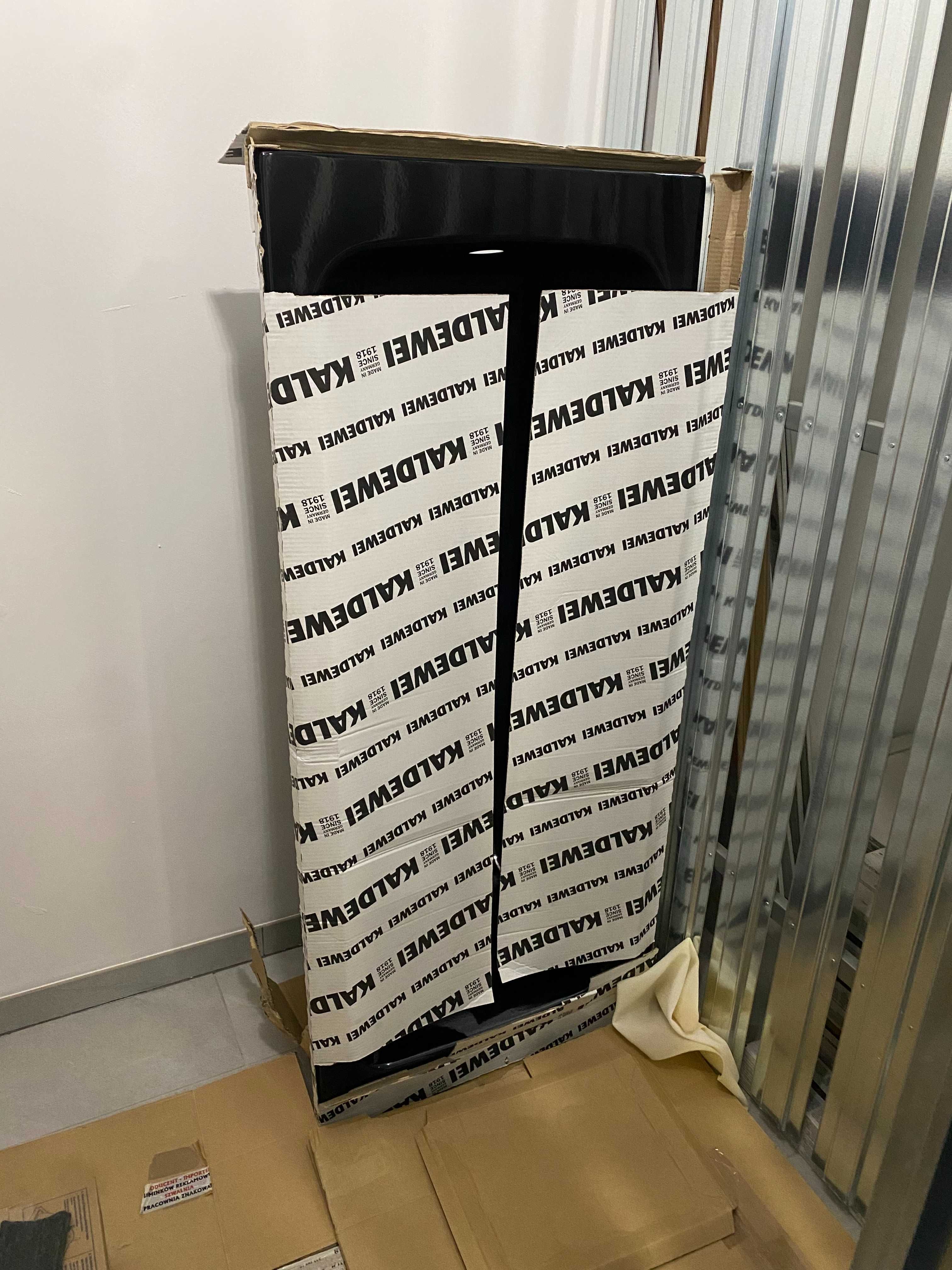 Wanna Kaldewei Cayono 160x70 Lava Black Stalowa + Powłoka + syfon+nogi