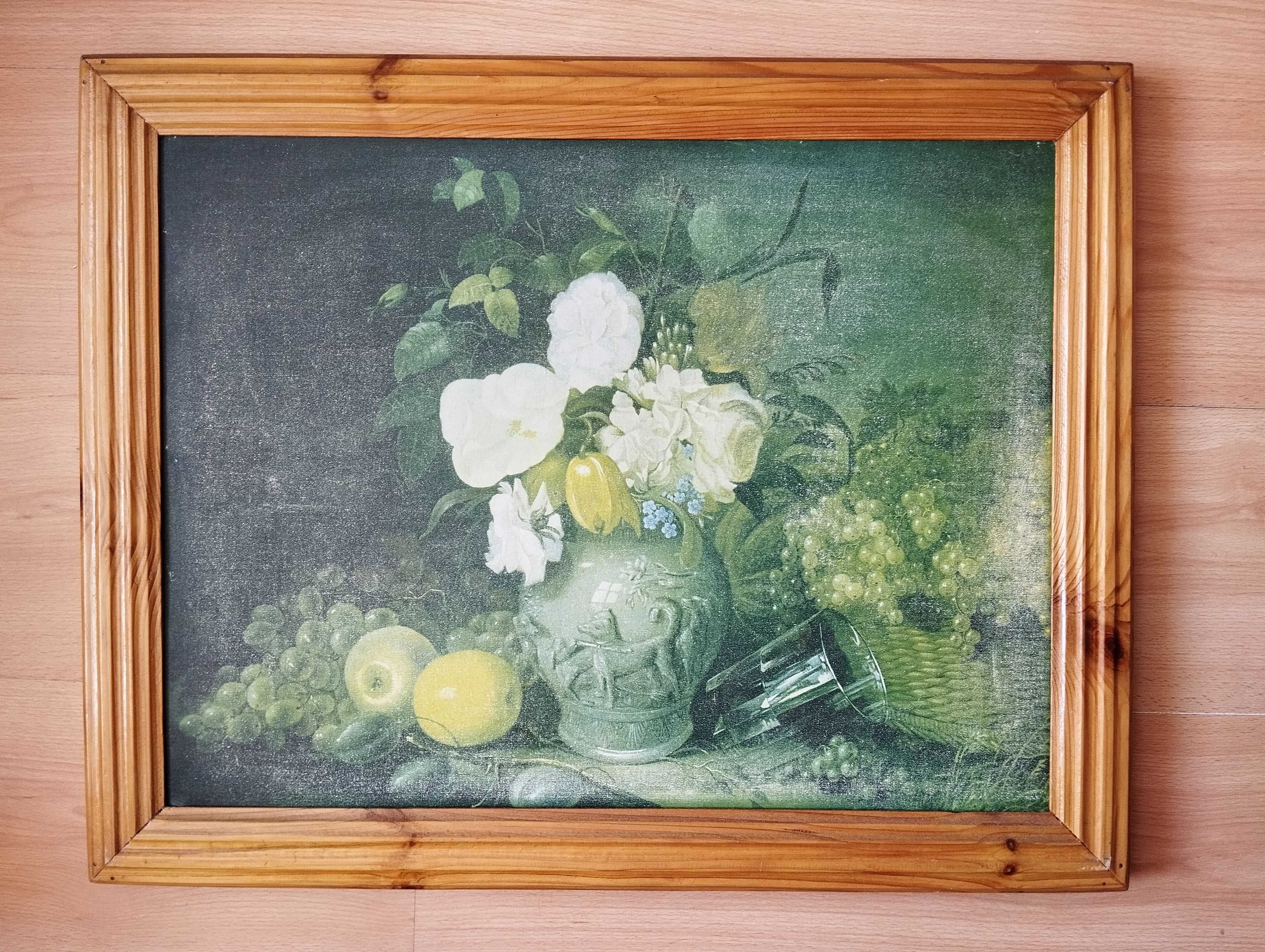 Obraz CCCP Kwiaty i plony 64x51 cm ZSSR PRL