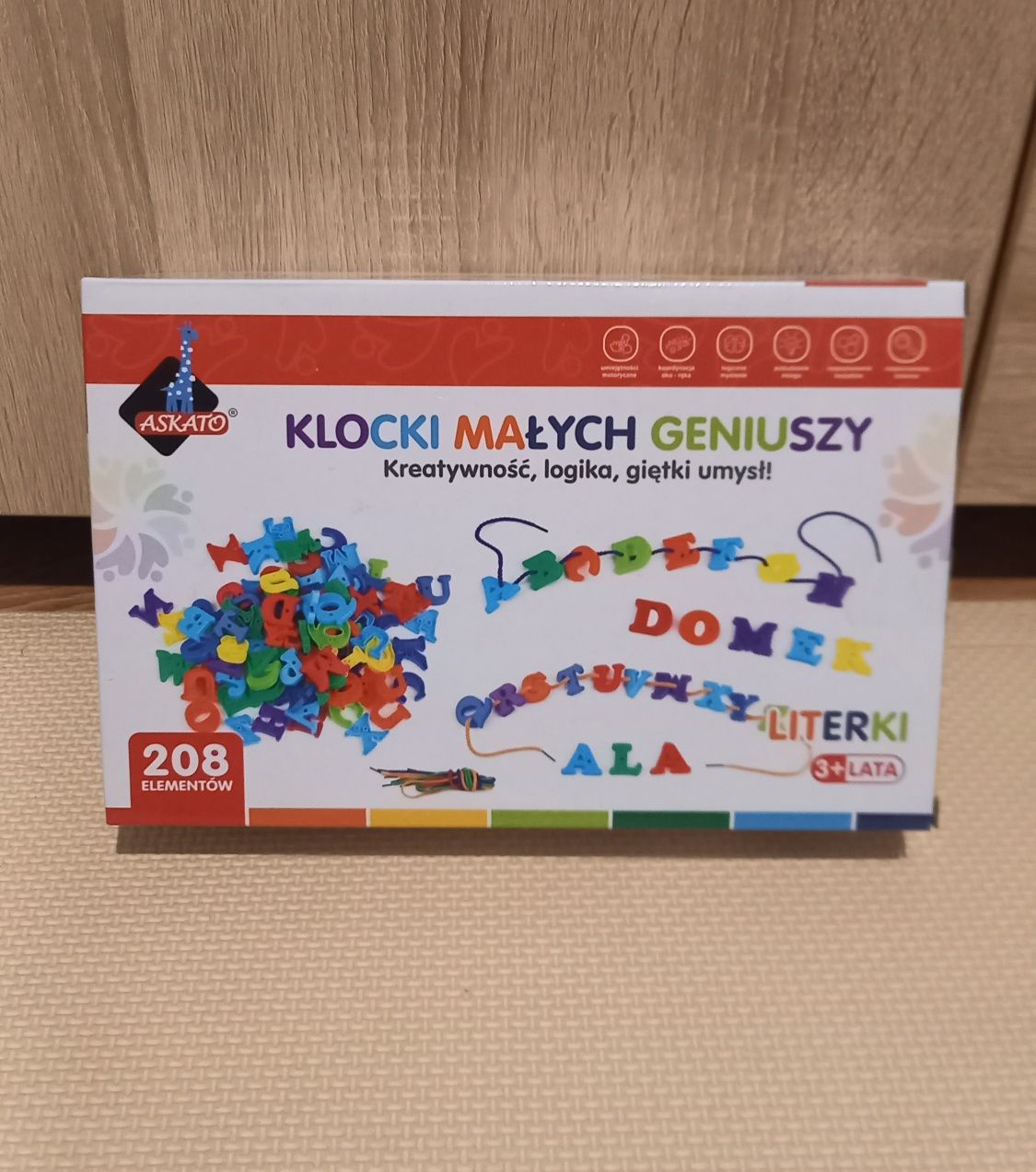 Klocki małych geniuszy Literki