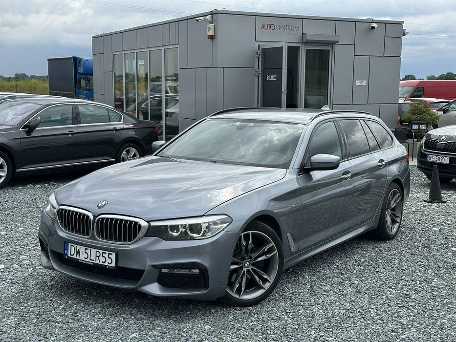 BMW Seria 5 BMW 520d touring 190KM 2017, kamera, ZF8HP, skóry, M pakiet