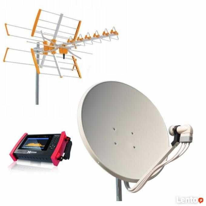 Montaż anten satelitarnych naziemnych , wieszanie TV Chełmża Tanio!