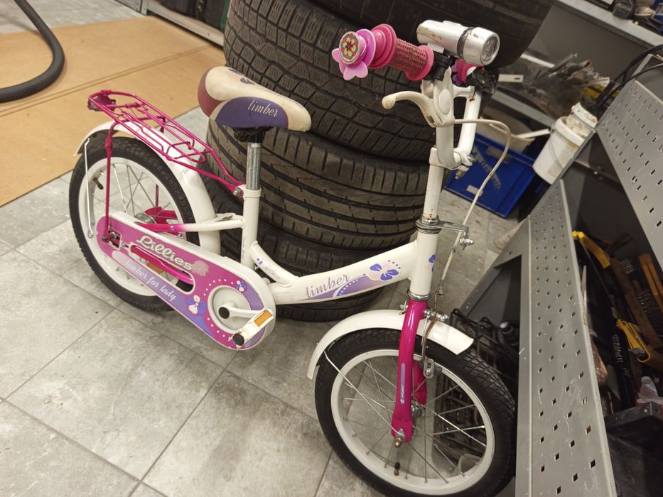 Rezerwacja - Rowerek Dziecięcy Dziewczęcy dla Dziewczynki 16 Cali Koła