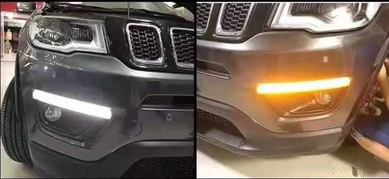 LED DRL Jeep Compass 2017+ ДХО ЛЕД ДРЛ Компас Osram