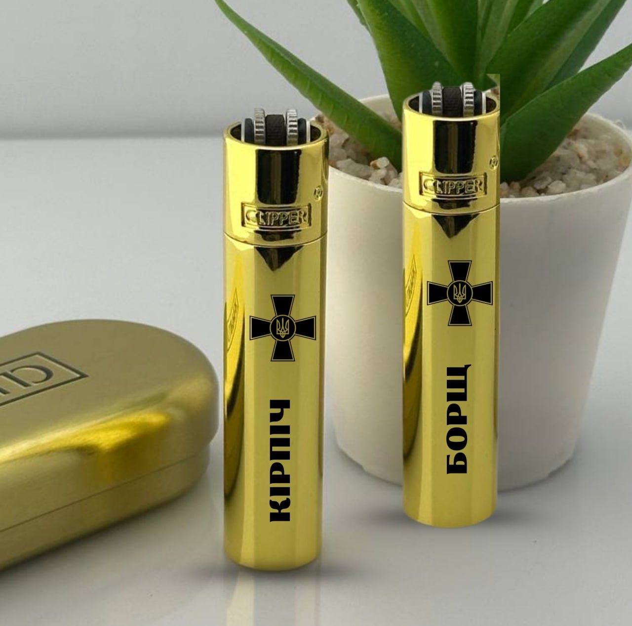 Зажигалки с гравировкой Clipper подарочные