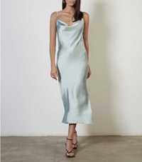 Атласна сукня у білизняному стилі Zara mango