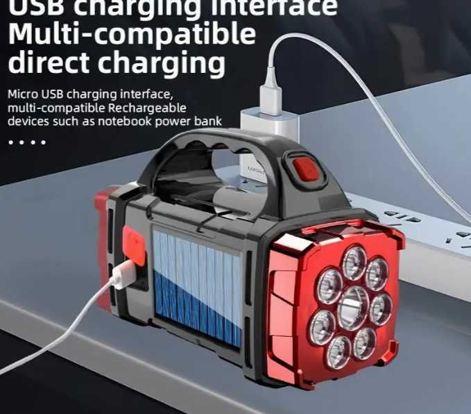 Luz de acampamento solar LED multifuncional