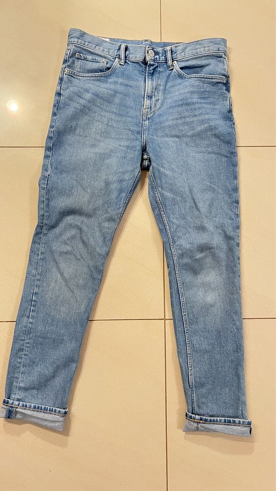 Spodnie jeansy dżinsy H&M  HM  32 slim fit