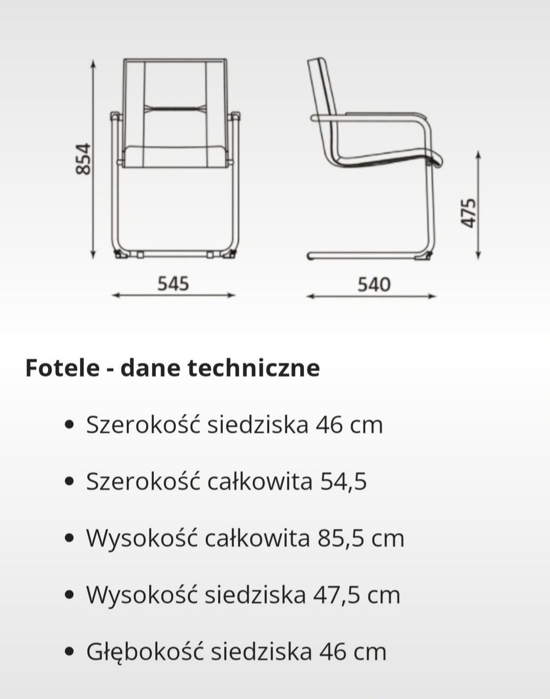 Stylowe, mega wygodne krzesło biurowe, model Rumba