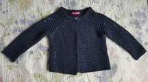 Granatowy cekinowy sweter Young Dimension r.3-4lata 104cm
