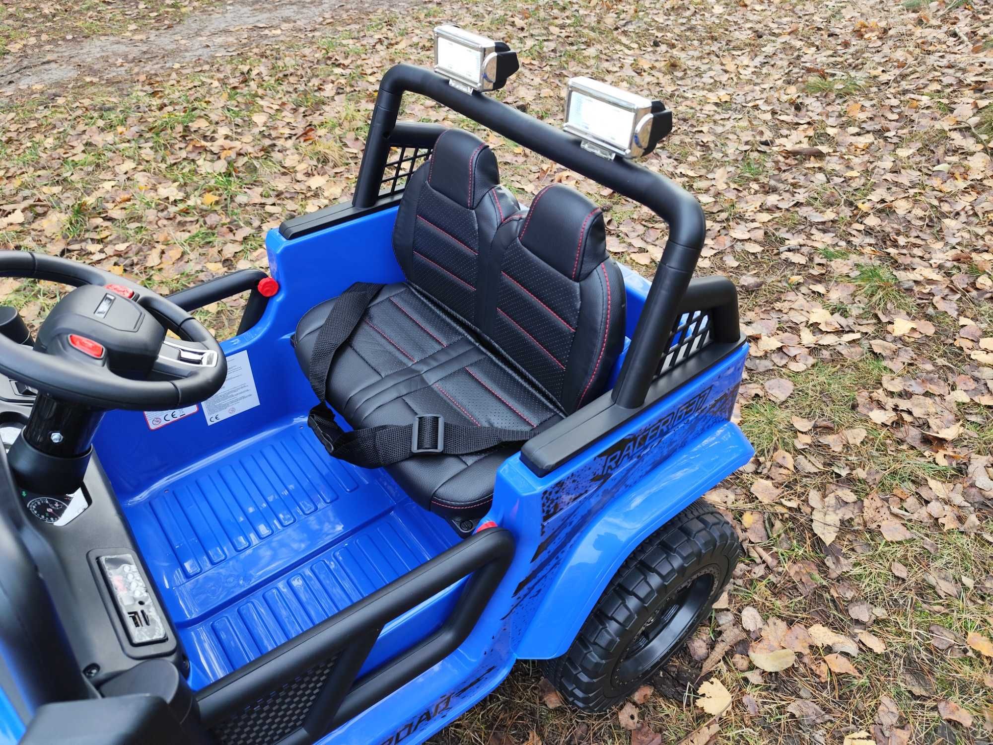 Auto Na Akumulator Jeep 4x4 Dla Dziecka - Pilot - Miękkie koła
