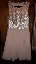 Vestido Cerimónia Nude/Rosa Claro