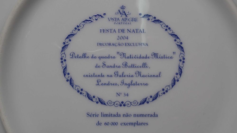 Pratos festa de Natal Vista Alegre