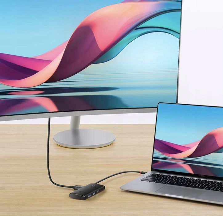 Adapter przejsciowka HUB usb-C 6 port