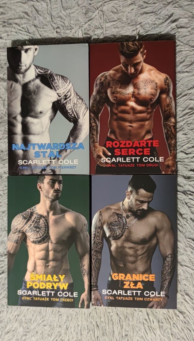 "Tatuaże" seria książek Scarlett Cole