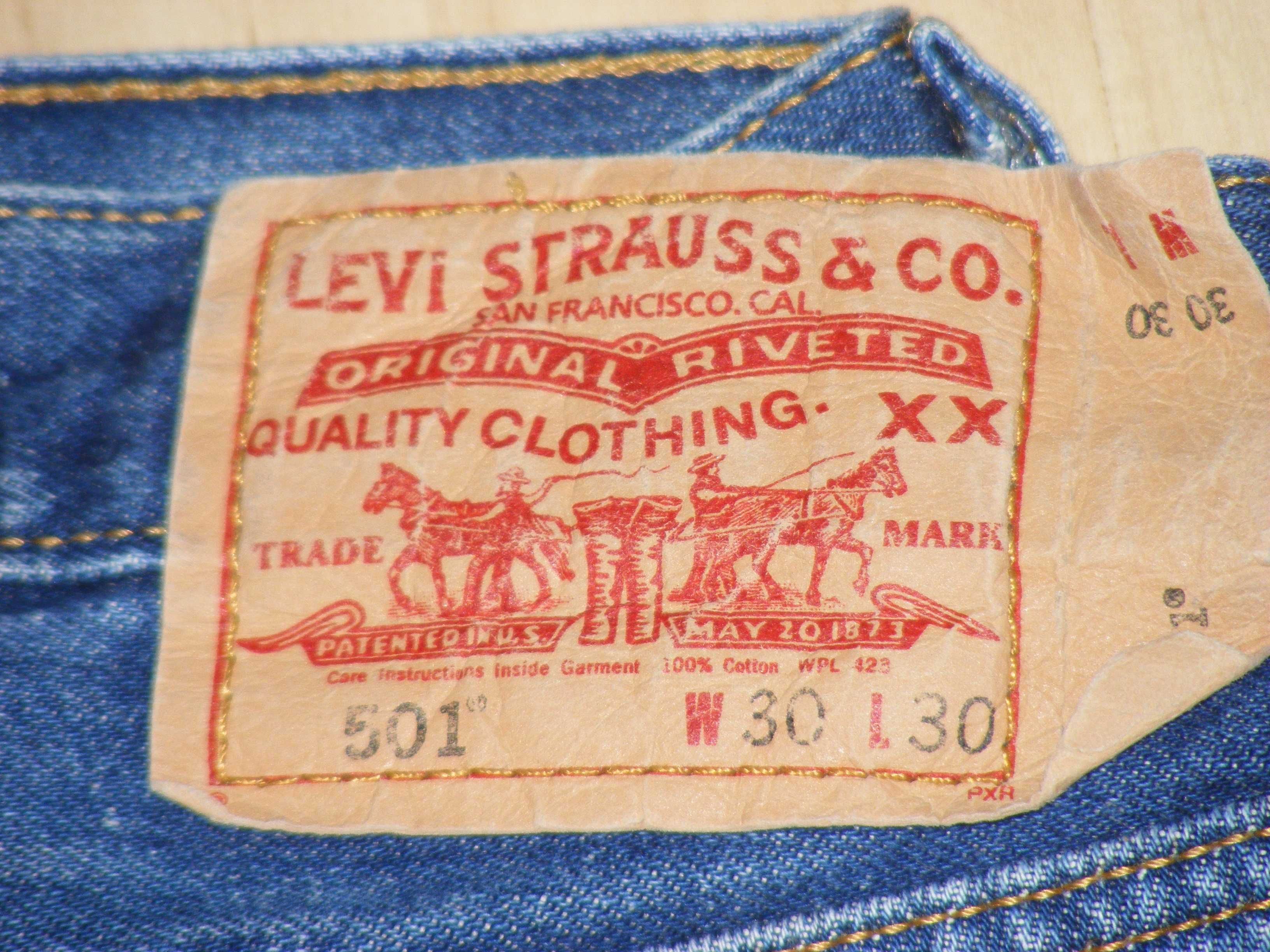 Spodnie Levis Strauss 501 roz.W30 L30