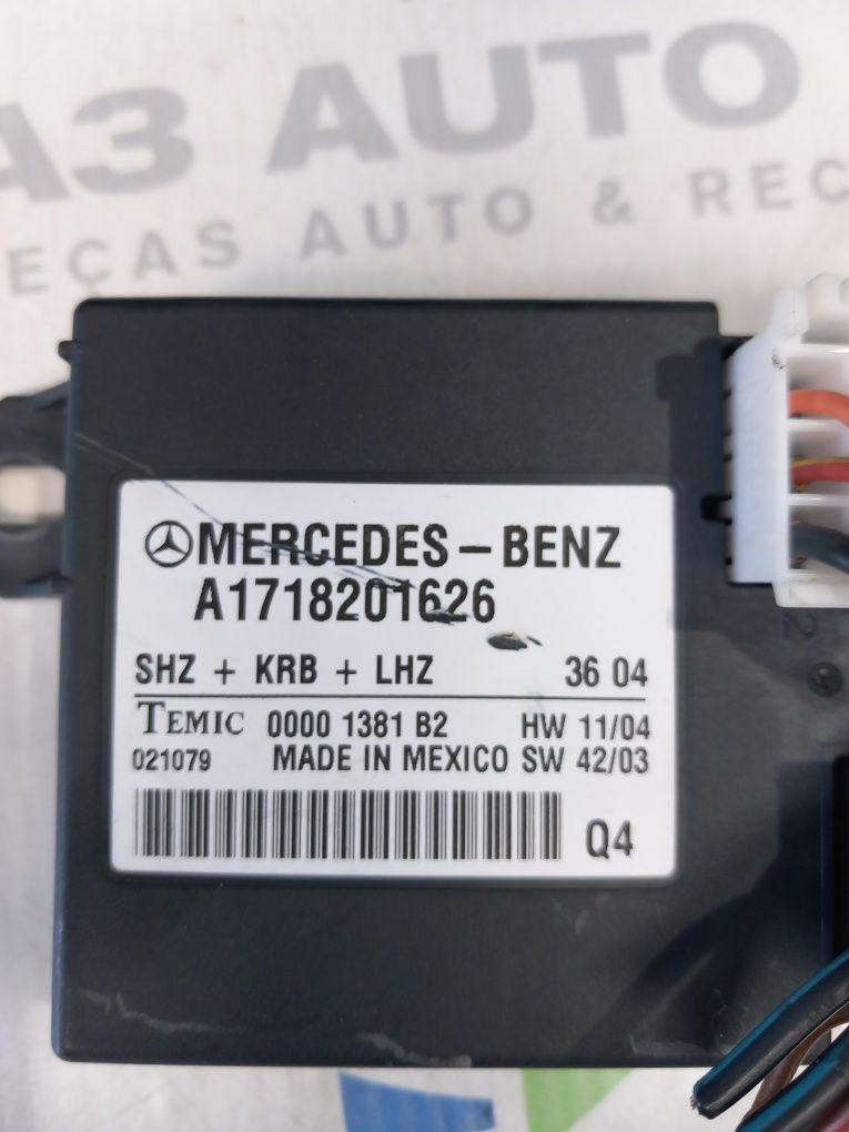 Centralina módulo bancos aquecidos Mercedes SLK W171 R171