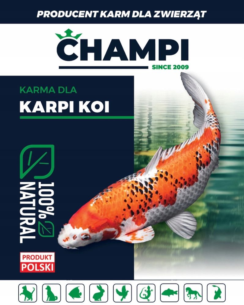 Karma pokarm pływający karp koi karaś oczko wodne