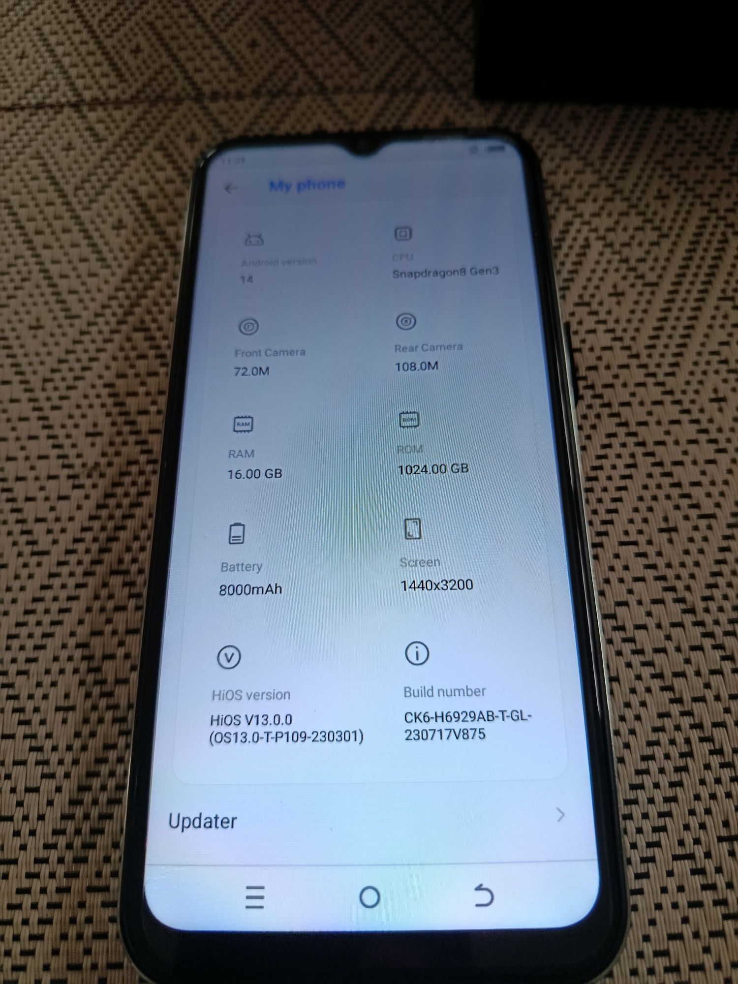 Smartfon X7, 16/1Tb, NFC, Ideał