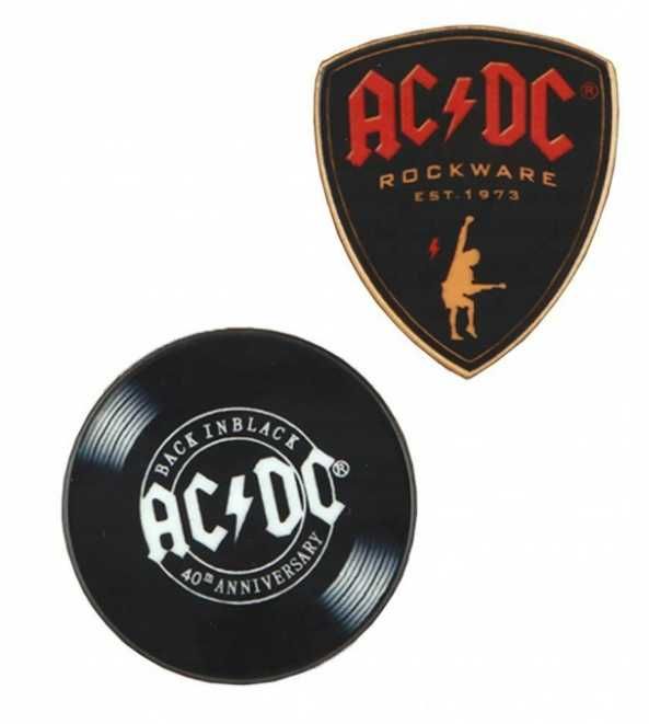 BROSZKA AC/DC 2 Sztuki Metalowe Oficjalne