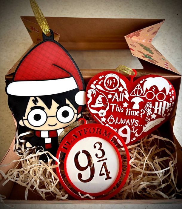 Ялинкові іграшки 3D Magic Christmas Harry Potter новорічні прикраси