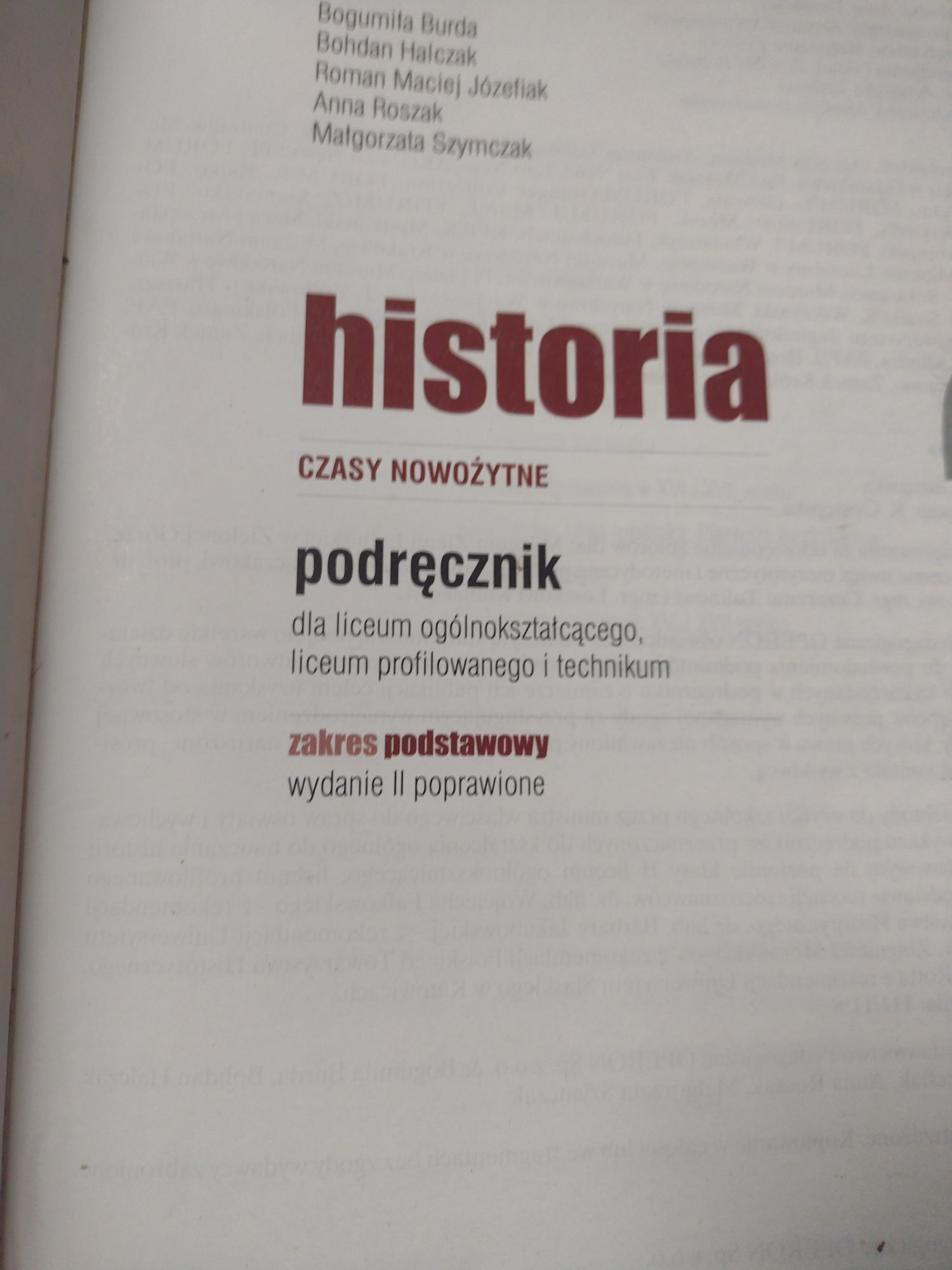 Podręcznik zakres podstawowy historia 2 czasy nowożytne liceum