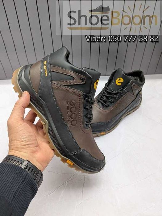 Зимові шкіряні чоловічі кросівки на хутрі.40-45р