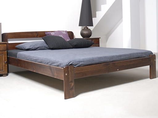 Meble Magnat łóżko drewniane sosnowe Sara 90 kolor olcha