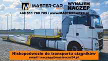 Wynajem lawety, niskopodwozie do ciągników, certyfikat VDI 2700 8.2