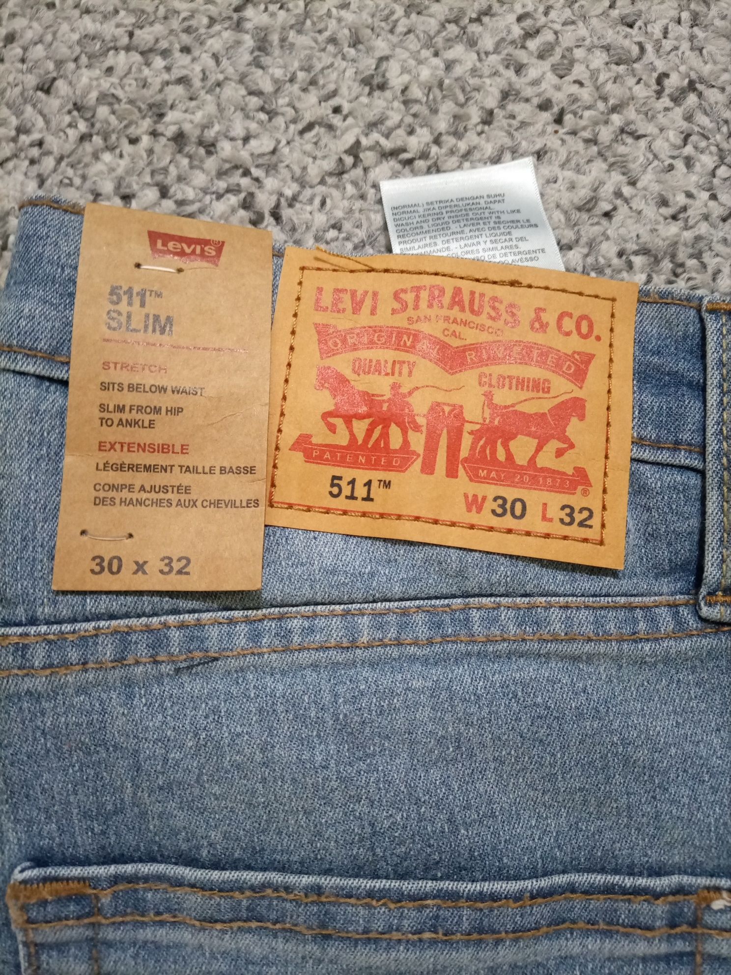 ОПТ джинси Levi's оригінал нові чоловічі класичні штани бренд