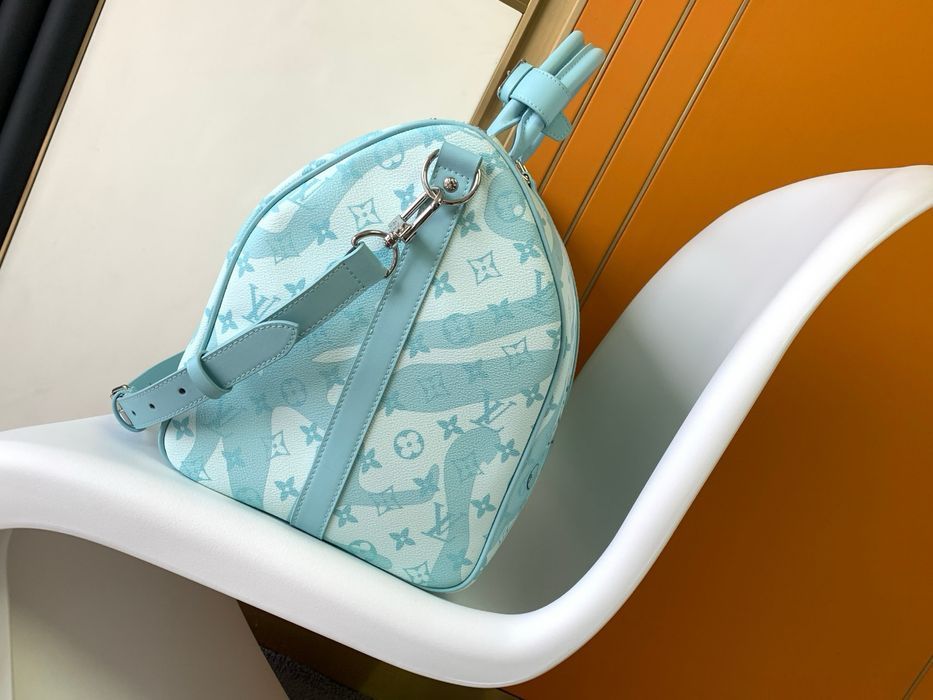 LOUIS VUITTON keepall сумка голубая мужская унисекс спортивная дорожна