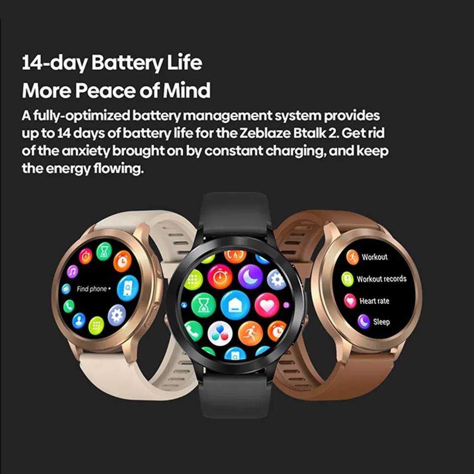 Smartwatch damski  Zeblaze BTalk2 Amoled telefon BT PL.