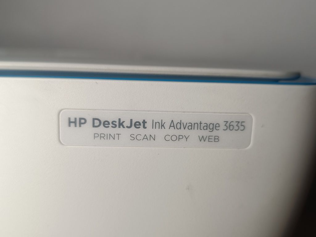 Drukarka HP DeskJet 3635 z pełnymi tuszami