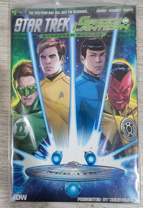 BD Star Trek / Green Lantern #1 (edição exclusiva Nerd Block, 2016)