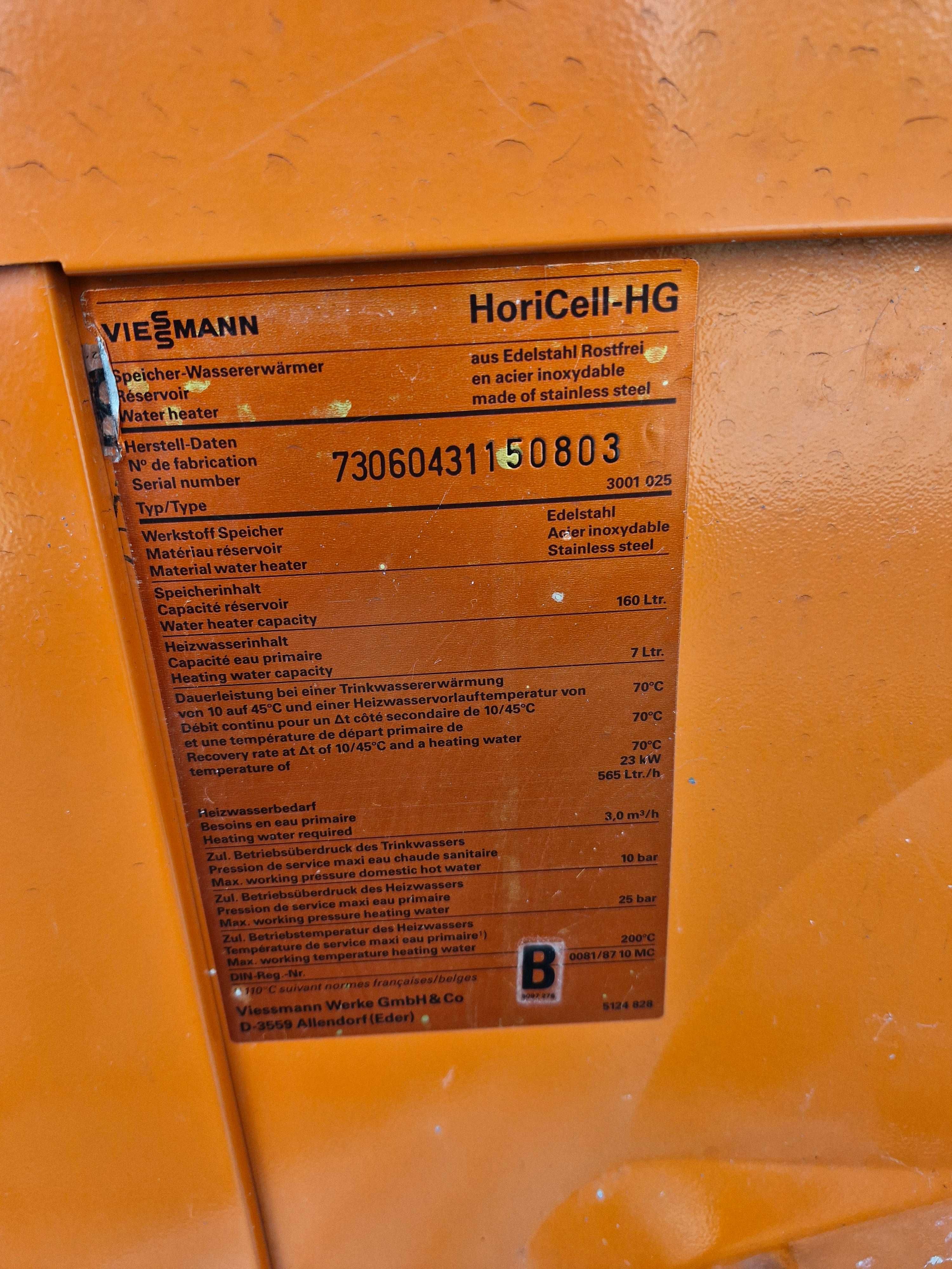 Viessmann nierdzewka bojler 160 litrow pionowy i poziomy