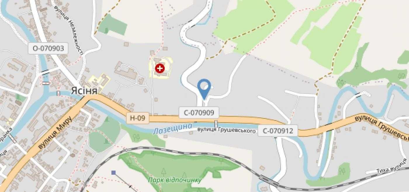 Ділянка 1га. Ясіня, Рахівський р-н рекреац.призн. без%