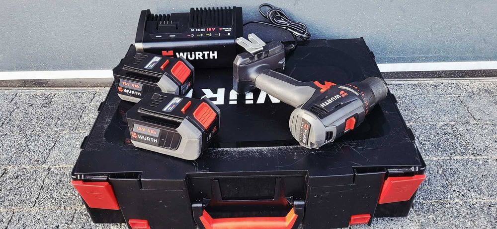 Wkrętarka Wurth Master Abs 18 Compact, 2x Aku. 18V 4Ah, Jak nowa!