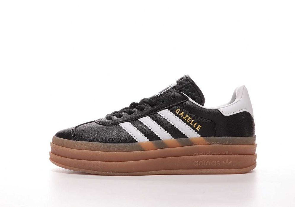 Кросівки Adidas Gazelle Bold Platform black/brown premium