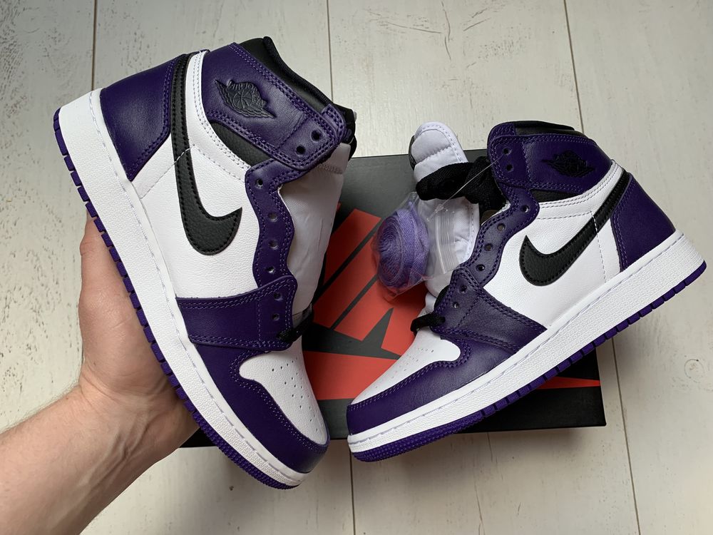 Jordan 1 High Court Purple White Nowe DS EUR 38 GS
