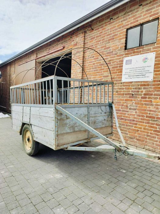 Dwukółka przyczepka klatka