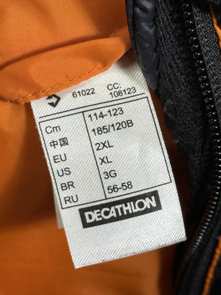 Куртка пуховик оригинал чёрная quechua размер 2xl