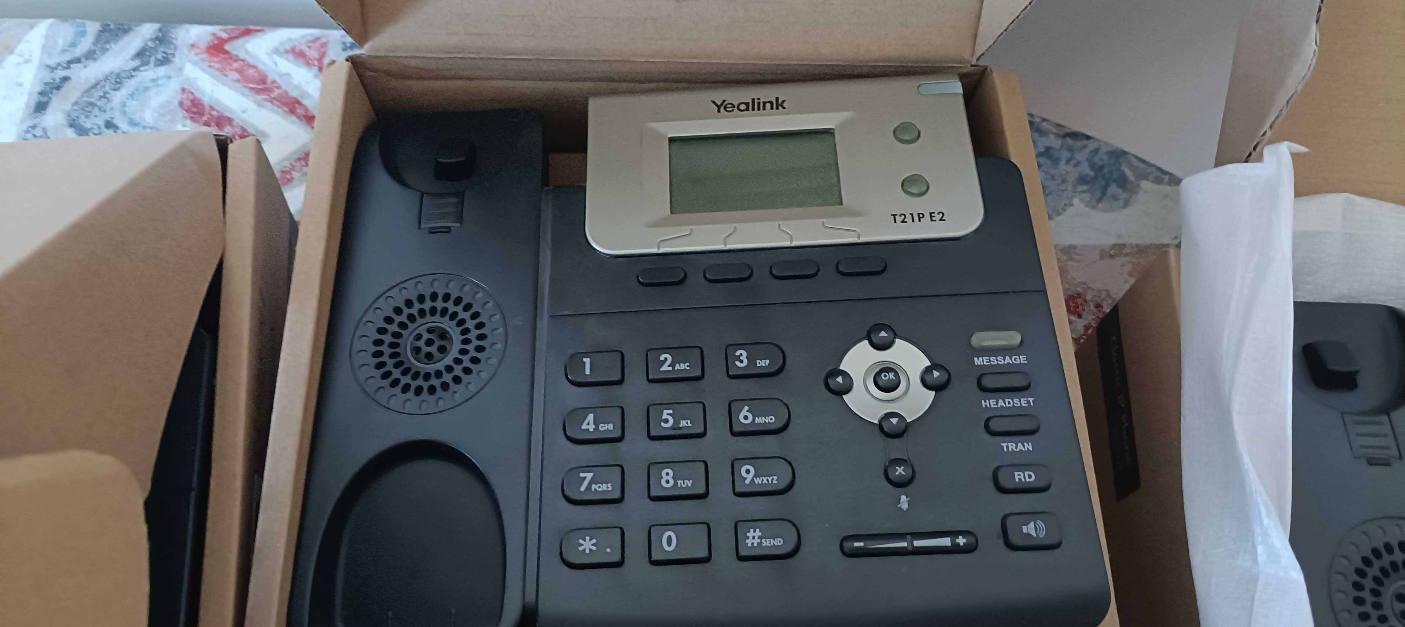 6 szt.Telefony stacjonarne Yealink SIP-T21P E2  Mega okazja